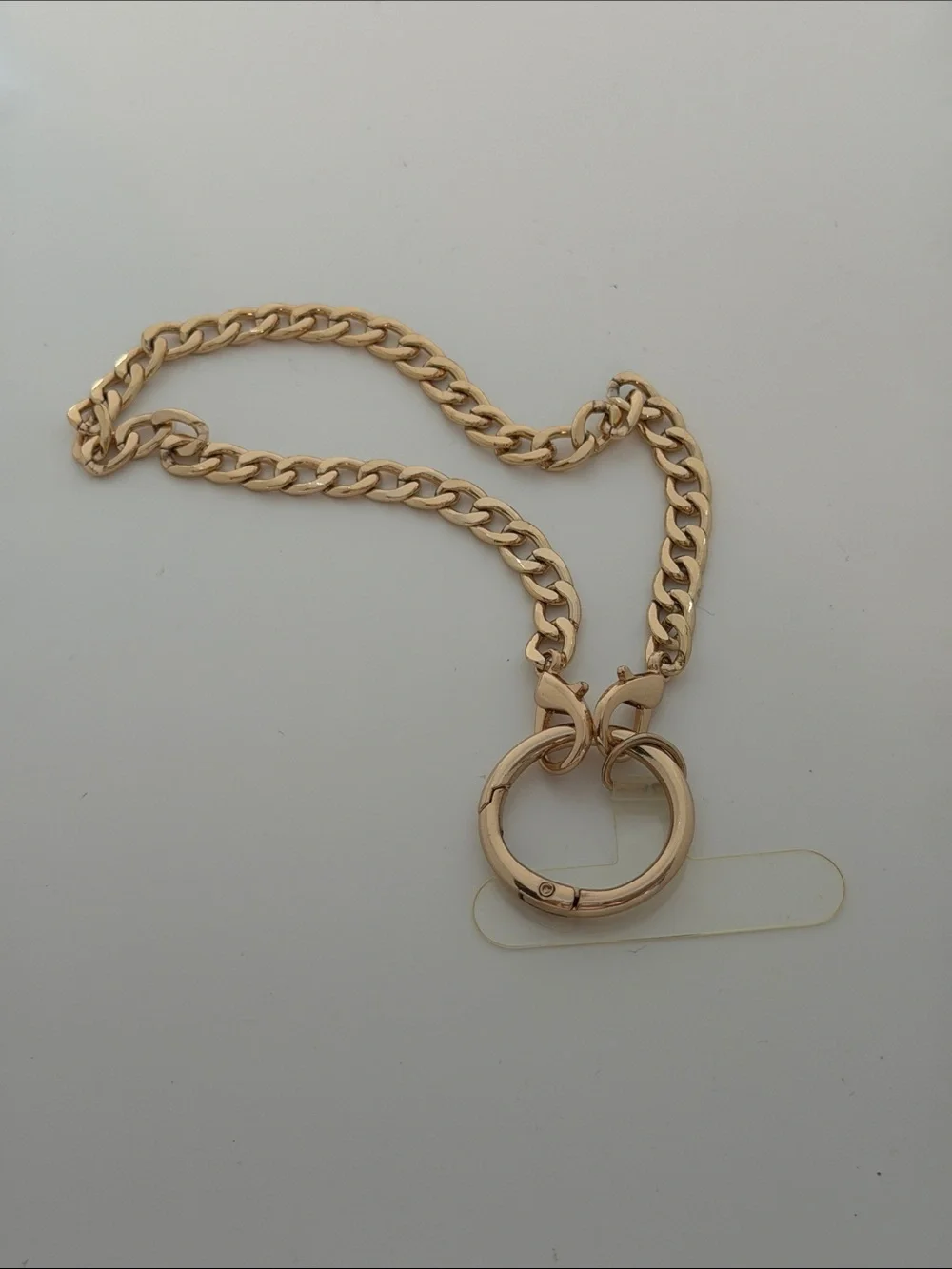 Phone Lanyard Bundle: Crossbody & Gold Chain Wrist Strap